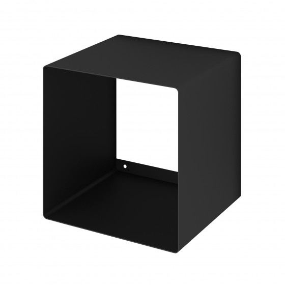 Mensola Design Cubo da Parete Square Nera Mensola Design Cubo da Parete Square Nera