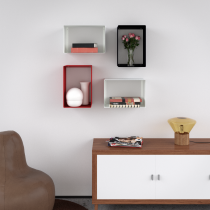 Mensola Design Cubo da Parete Recta composizione a parete Mensola Design Cubo da Parete Recta composizione a parete