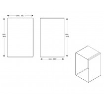 Mensola Design Cubo da Parete Recta scheda tecnica Mensola Design Cubo da Parete Recta scheda tecnica