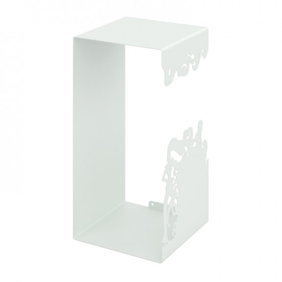 Mensola cubo in metallo FUNKY M Bianco